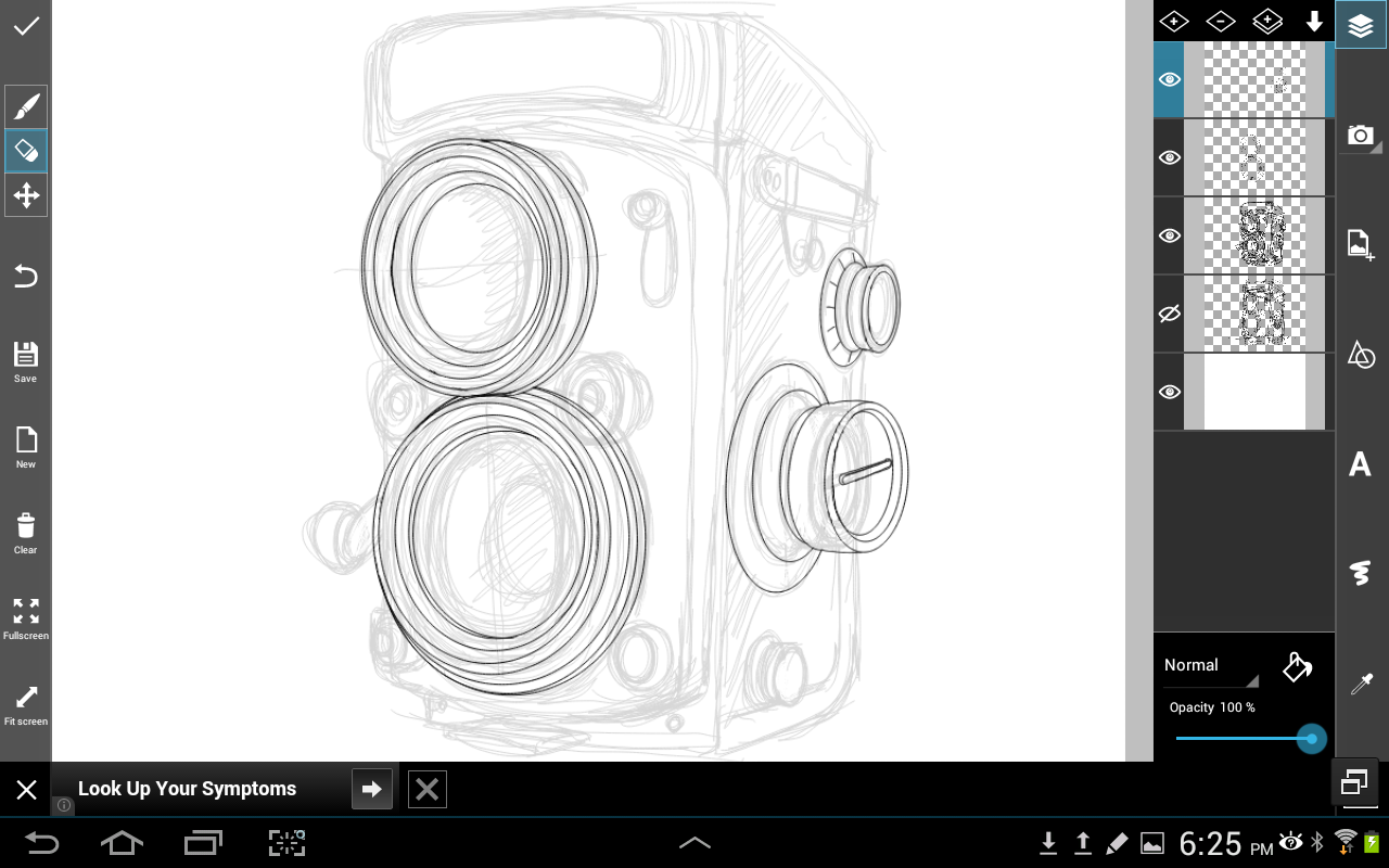 how to draw a camera step by step